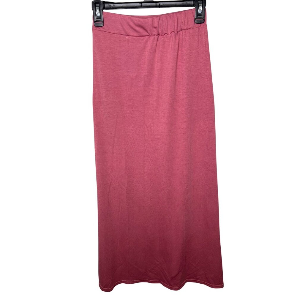 Rag & Bone Womens Pink Maxi Skirt With Side Slits Size XXS - Picture 8 of 12